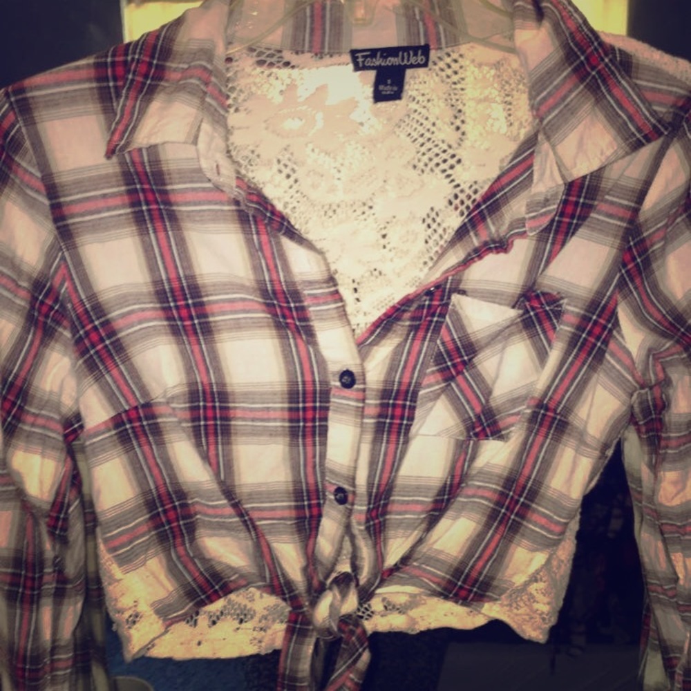 Plaid crop top